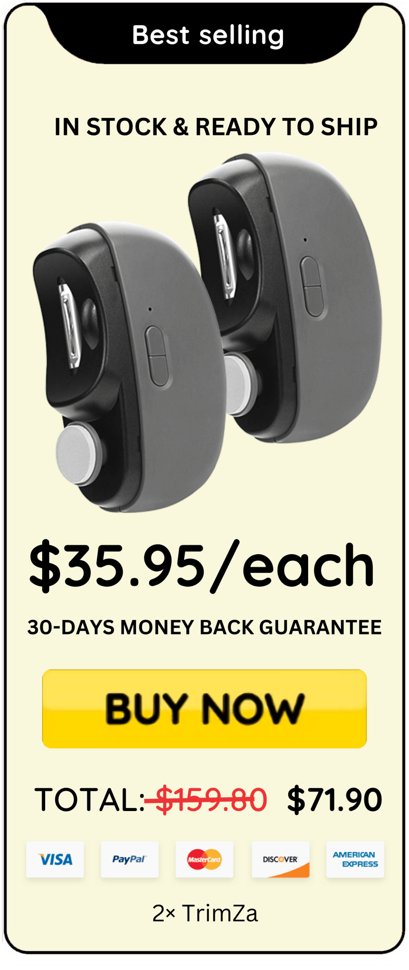 TrimZa offer price 